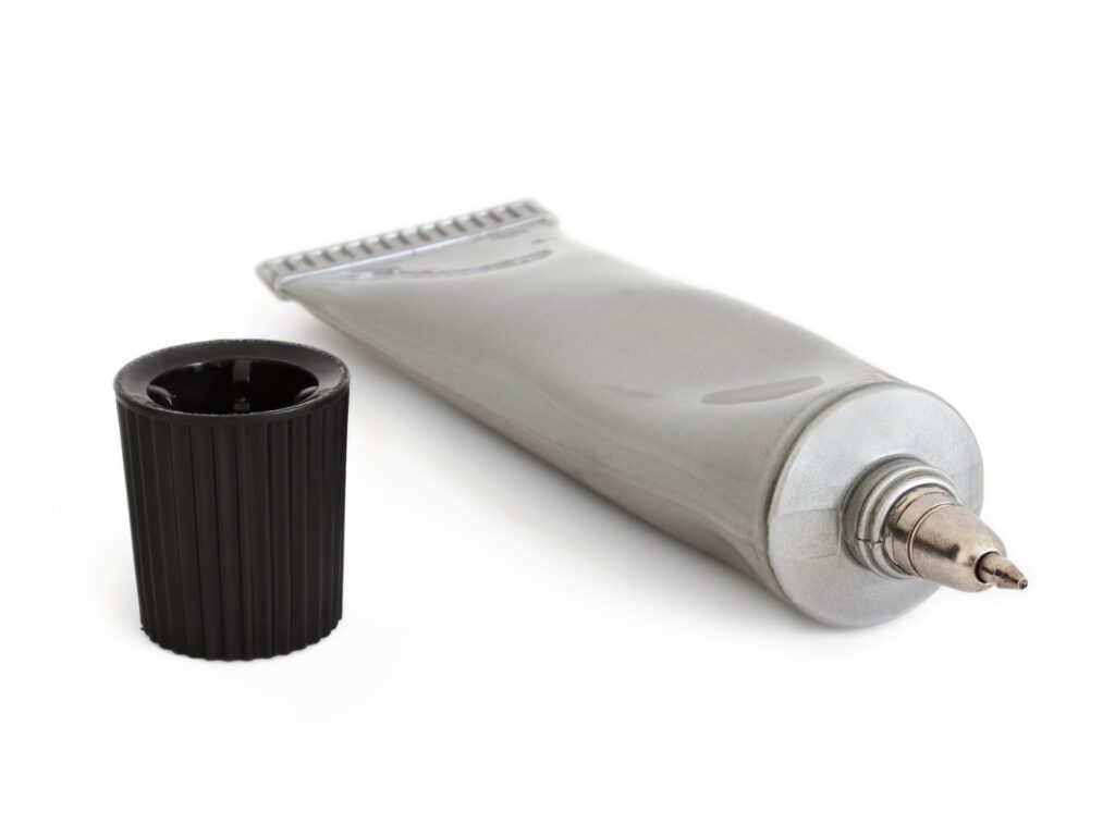 A ball pen made out of a tube of glue